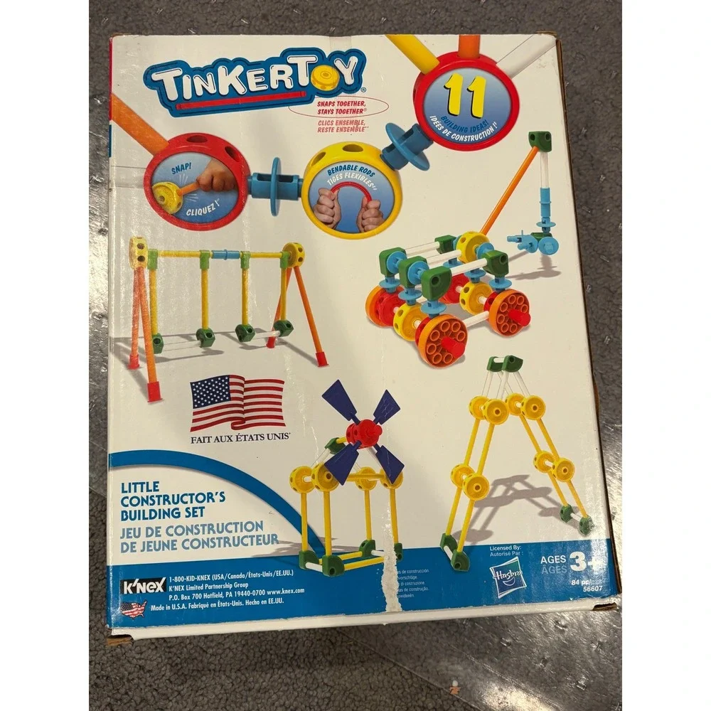 Tinkertoy K'NEX Little‎ Constructor's Building Set 100+ Pieces Ages 3+ 56607 USA